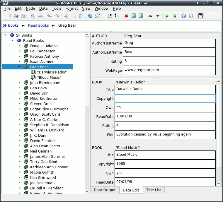TreeLine for Linux 3.1.6 full